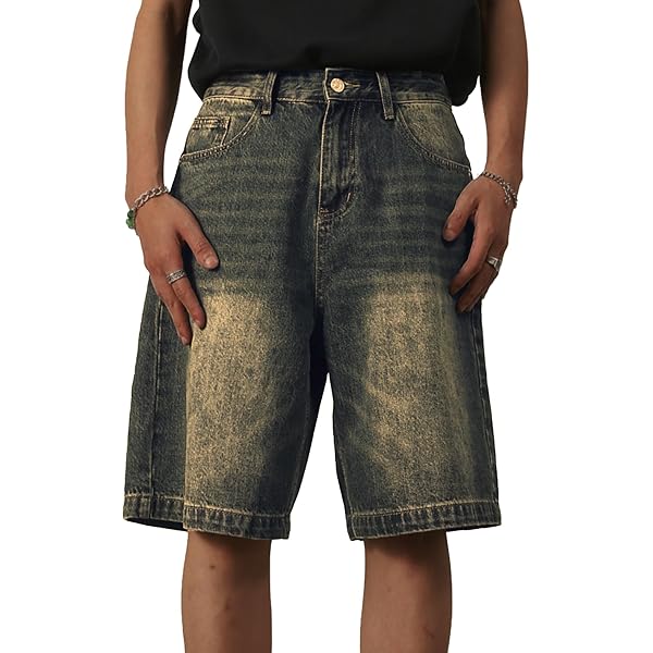 パンツ y2k jorts archive QJK Streetwear Pants Y2K Jorts Baggy Jorts Vintage Jean